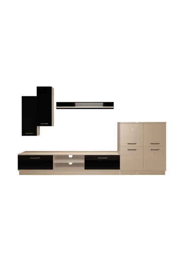 Decoraktiv Eko 6b Mdf Dvd Tv Ünitesi Tv Sehpası Beyaz - Siyah