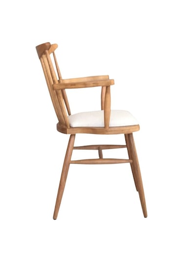 Cotswold Ahşap Kolçaklı Sandalye Natural - Beyaz
