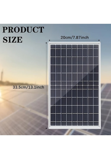 Honeybeeshop Weıhaoxı Solar Paneller 1 Monokristal Güneş Paneli 100a Şarj Kontrol Cihazı Motosiklet Tekne Karavan Kamp Ev Aydınlatma