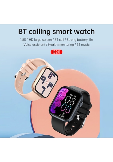 Geeroyoo JZR GY 1.83" Hd Dokunmatik IP67 Su Geçirmez 20+ Spor Modu Android İos Uyumlu Unisex Fitness Takipçi Akıllı Saat