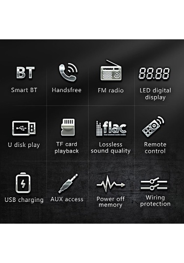 Teltree Oto Mp3 Çalar Bt 5.1 Fm Radyo 45w 4 Çıkışlı 12-14.4v Araç İçin Kablolu Entegre Sistemi Jsd-530l Şarj Aleti Ve Pil Yok