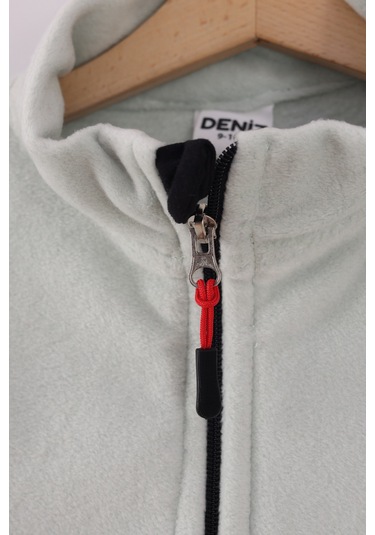 Monox Çocuk Unisex Parmak Geçmeli Polar Ceket Yeşil