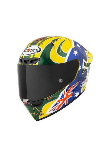 Suomy S1-Xr Gp Troy Baylıss Edıtıon 2005 Kapalı Kask Sarı - Mavi