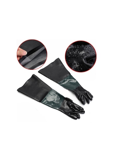 Trendooze Suntek 60cm Kumlama Eldiveni, Yedek İşçi Koruma Eldiveni