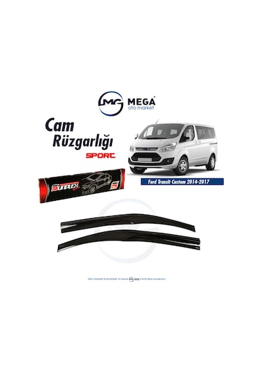 Ford Transit Custom 2014-2018 Cam Rüzgarlık Mugen Tip Sunplex