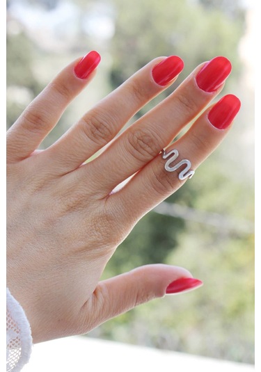 Ses Dalgası Eklem Yüzük - Gümüş Renk Gümüş