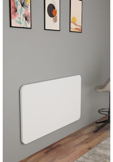 Katlanabilir Duvara Monte Masa - 50x90 Cm Ofis, Ev Çalışma Masası Beyaz
