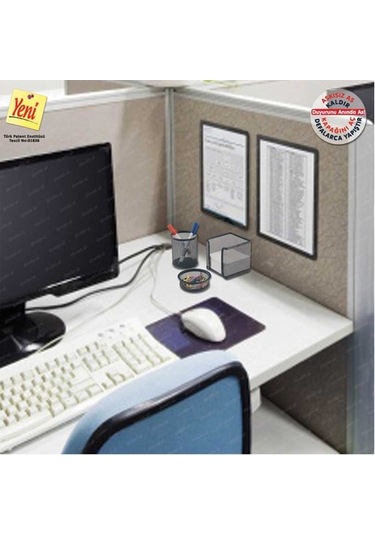 Yapışkanlı Mıknatıslı Esnek Çerçeve Duyuru Panosu 2'Li A4 5 Renk