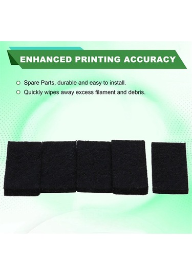 Leasetake Qıdı Q1 Pro 3d Yazıcı Temel Bakım Kiti İçin 10 Adet Yedek Nozul Silme Keçesi