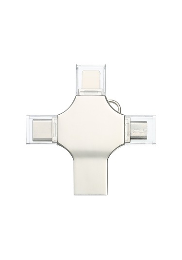 Springsun 32gb Çelik Gövde Usb 3.0 Flash Bellek - Type-c, Micro Usb, İos Uyumlu Ve Bilgisayar Desteği, Hızlı Okuma/yazma 65-86mb/s Okuma