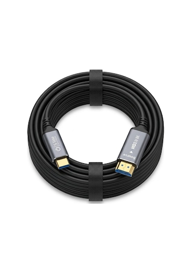 Sline 8k V2.1 Fiber Optik Hdmı Kablo - 15metre 7680x4320p