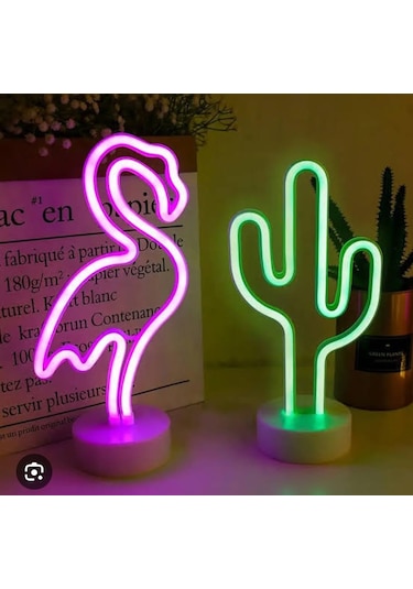 Flamingo Led Işık Yılbaşı Işıkları Dekor Flamingo Led Light Pil