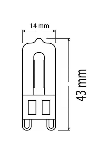 Osram 66740 40W Halopin Fırın Ampul G9 Duy 2700K 5 Adet