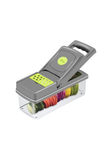 Besthome1 Pratik Mutfak Çok Amaçlı Kesici: Küp, Ipi, Dilim, Rendeleme, Prazlama İşlevleriyle Ergonomik Mutfak Aleti Diğer Diğer