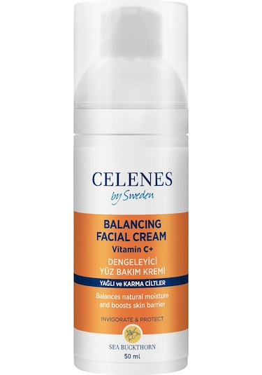Celenes Sea Buckthorn Yağlı ve Karma Ciltler için Yüz Kremi 50 ML