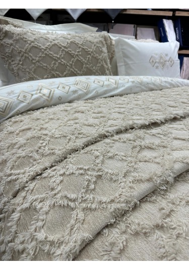 Çapaev Harem Yatak Örtüsü-bej Bej