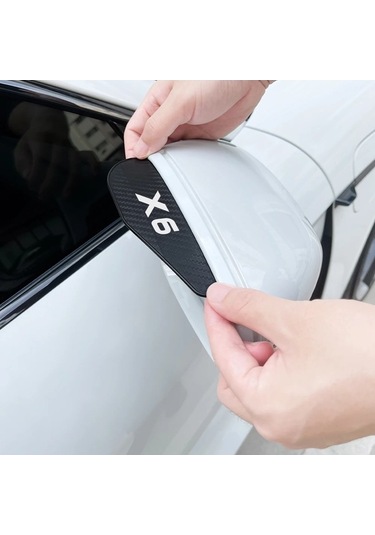 Flybuy Yumuşak Yağmur X6-bmw X6 X5 Şekillendirici Kauçuk Kaş İçin G06 G05 F16 F15 E72 E71 E70 E53 Dış Dikiz Çift Aynası Aksesuarları 2008-2023 1 Ni