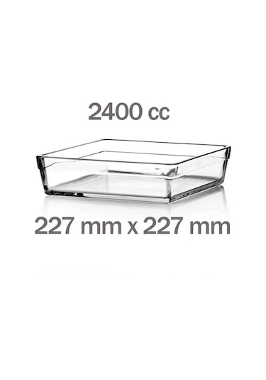 Paşabahçe Premium Borcam Seti - 2 Li Kare Borcam Takımı Özel Seri