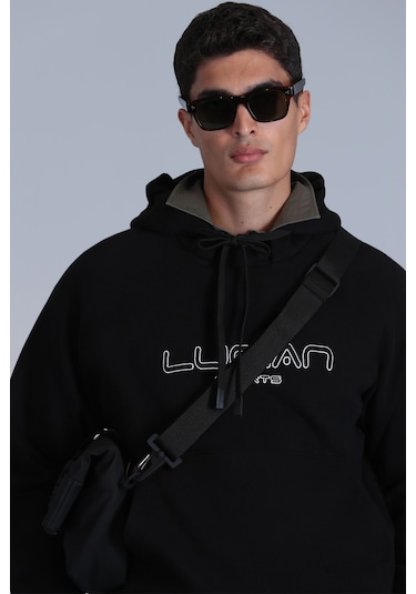 Lufian Erkek Brave Sweatshirt 112030152 Siyah Siyah