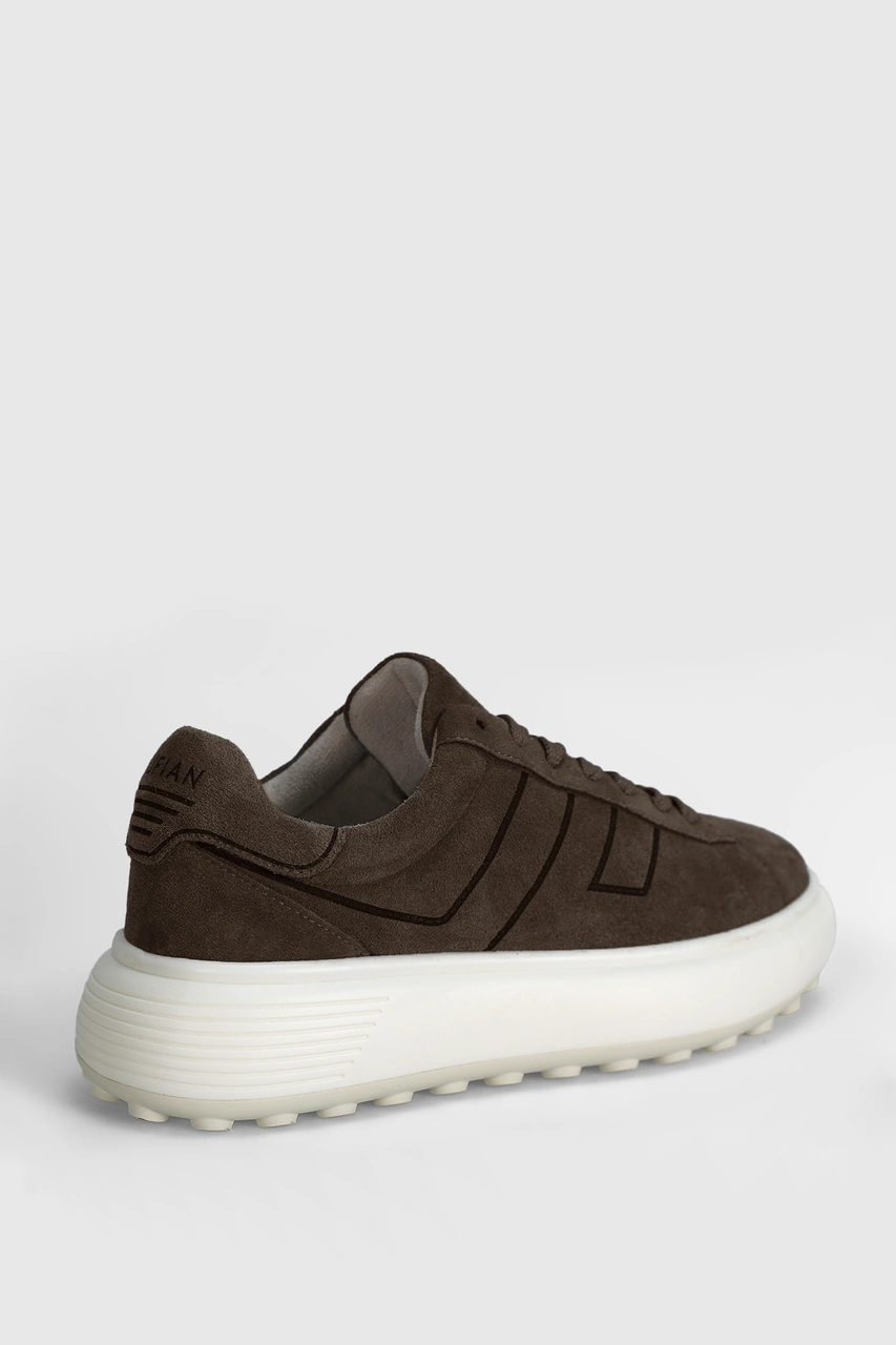 Lufian Frank Erkek Deri Sneaker Ayakkabı Kum Kum 112230225100580 Kum