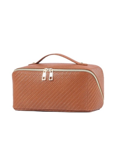 Büyük Kapasiteli Seyahat Kozmetik Çantası Su Geçirmez Taşınabilir, A Kahverengi