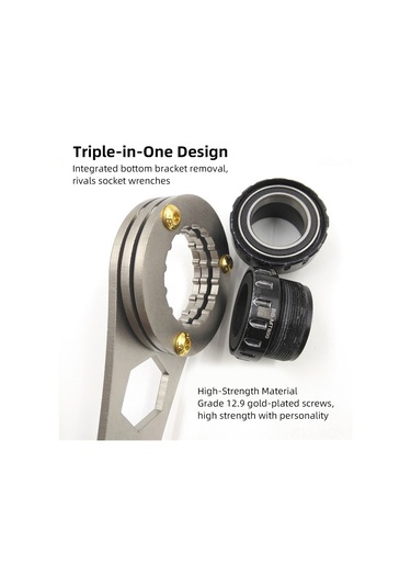 Neevoyu Shimano Uygun Çelik Orta Braket Tamiri Aleti - Montaj Ve Çıkarma İçin Profesyonel 3'ü 1 Araç