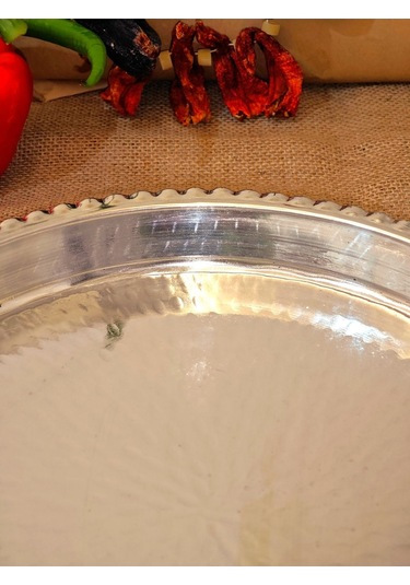 Modabakir Bakır Yuvarlak Fırın Tepsisi 35 Cm Model:5436550 Bakır