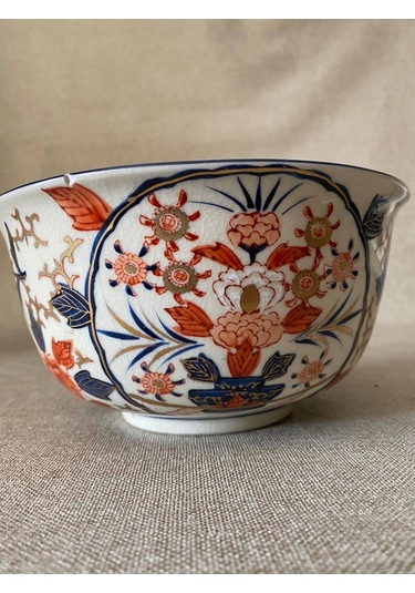 El Boyama Antika Yemek Kasesı 19Cm