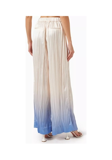 Acler Tifty Ombré Pantolon, Geniş Paça, Pearl Renk Krem