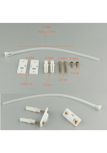 Evokids Mobilya Sabitleyici Aparat 4 Adet Çok Renkli