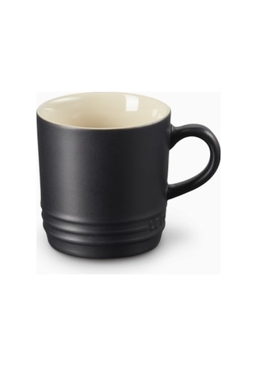 Le Creuset Seramik Cappuccino Kupası Lüks Ve Zarif Kupalar Mat Siyah 4