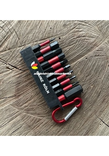 Köln Mıknatıslı Çelik Alyan Seti Bits Alyan Uç Takımı 1,5mm Den 10mm Kadar 10pcs Matkap Ucu