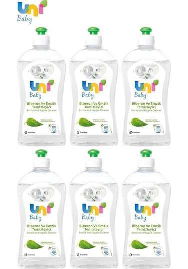 Uni Baby Biberon Ve Emzik Temizleyici 500Ml (Yeni) 6 Lı Set