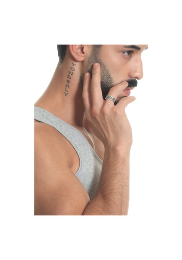 Labalaba Erkek Antik Gümüş Kaplama Ayarlanabilir Baklava Desenli Yüzük Gümüş