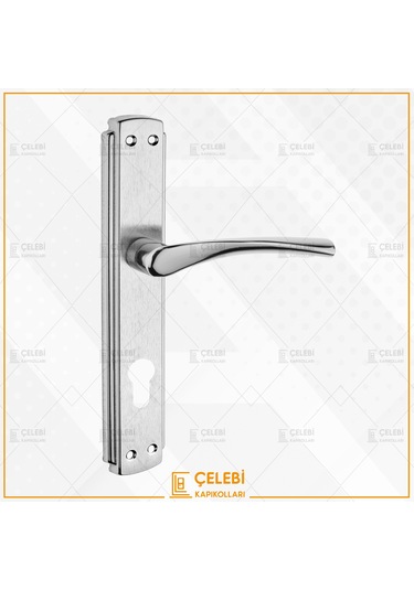 Bravo Kol Aynalı Nikel Saten Yale Kapı Kolu