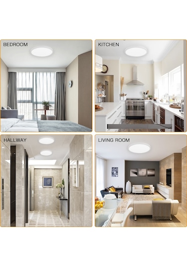 24w Plafonyer Kolay Kurulum Tavan Lambası 120 Derece Işın Açısı Beyaz