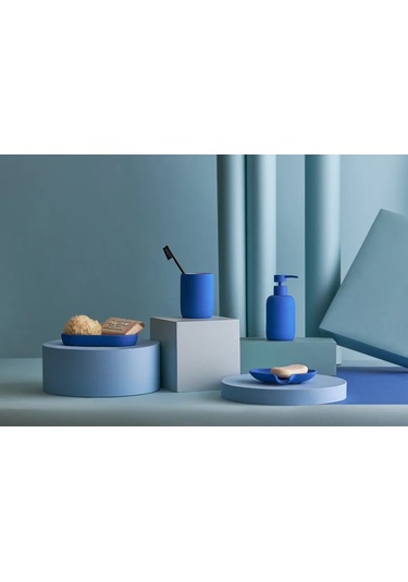 Bergenson Bjorn Bath Flow Mavi Diş Fırçası Ve Macunu İçin Bardak 314443986 Mavi