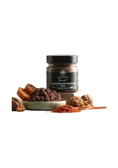 Gaıa Olıva Çeşnili Siyah Zeytin Ezmesi 200 Gr