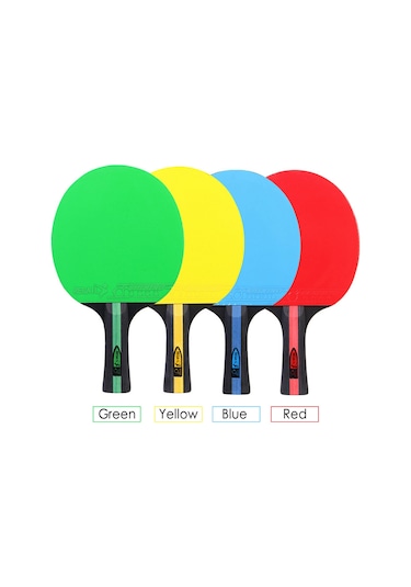 Ranyeek Shınıng-04 Yeşil Renkli Polar Ahşap Tenis Raketi Seti 2 Raket + 3 Top + Çanta