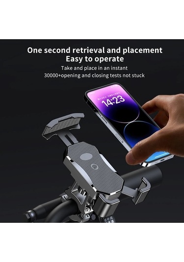 Tongxida Alüminyum Motosiklet Telefon Tutucu Bisiklet Braketi - 2 Stil Seçenek: Gidon/dikiz Aynası - Evrensel Uyumlu -