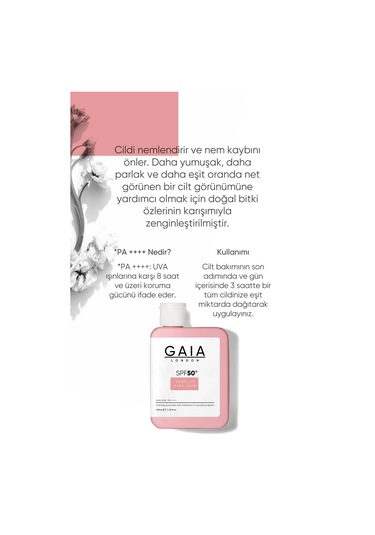 Gaia London Ton-Up Pink Nemlendirici Etkili Yüksek Korumalı Güneş Kremi SPF50+ 100 ML