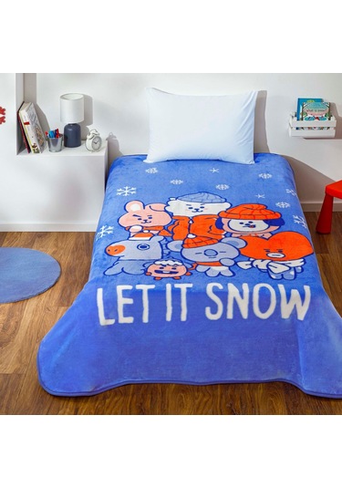 Lisanslı Bt21 Let It Snow Battaniye 000000001500215242