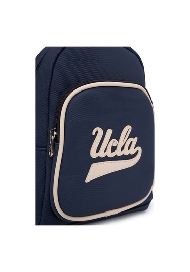 Zoe Lacivert Suni Deri Midi Sırt Çantası - Kadın Çanta Lacivert