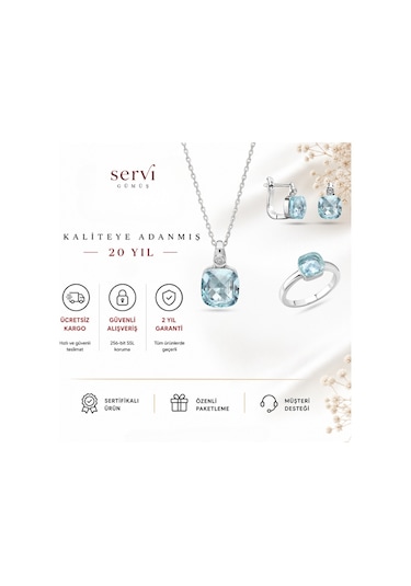 Servi 925 Ayar Gümüş Pomelita Set-219