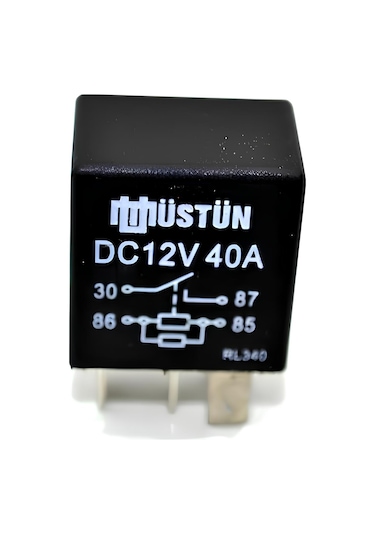 Mikro Röle 12v 40a 4p 4 Fişli Dirençli Çift Platin