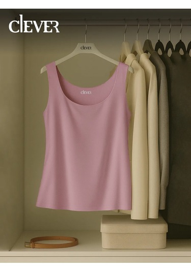 Clever Wear Ceket Altı İçin Dikişsiz Atlet 200553230 Kahve