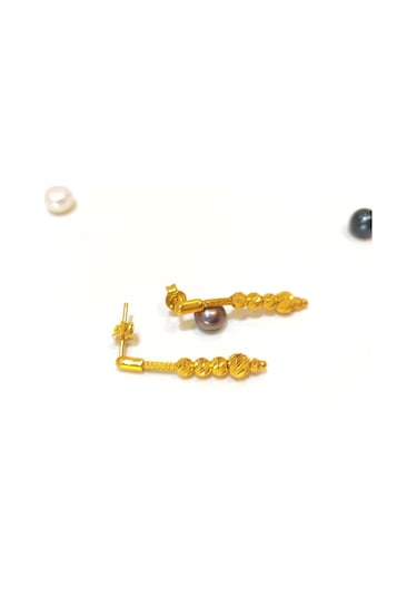 Altın Ürünler Kazze Zincirli Dorika Toplu Küpe