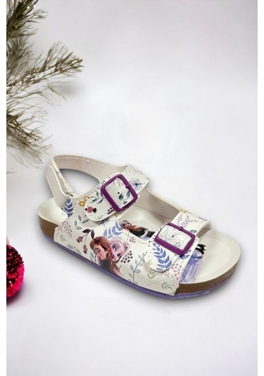 Frozen Deseli Kız Çocuk Sandalet 001