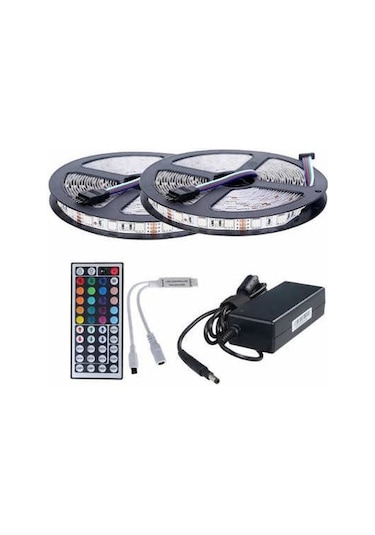 Şerit Led Rgb 10 Metre Set 44 Tuş'Lu Kumanda 20 Renk (3) Çip 5050