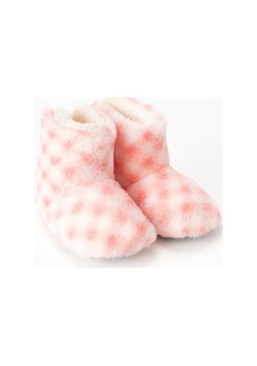 Çocuk Ve Bebek Panduf, Kışlık Peluş Bot, Yumuşak, Sıcak Tutan, Kaymaz Tabanlı Ev İçi Patik, Ev Botu Pembe